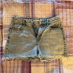 PacSun Light Blue Distressed Denim Cutoff Shorts
